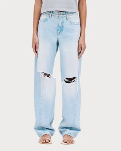 Slvrlake Tess Long Jean In Heartbreak Hotel In Blue