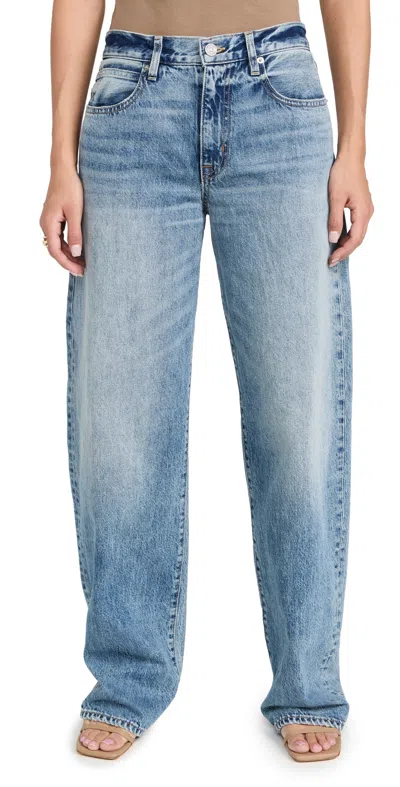 Slvrlake Tess Long Boyfriend Jeans In Blue