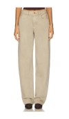 Slvrlake Tess Long Low Rise Curve Leg In Brown