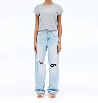 Slvrlake Tess Long Twisted Seam Jeans In Heartbreak Hotel In Blue