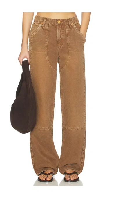 Slvrlake Tess Worker Low Rise Relaxed Curve Pant In Bryce Canyon
