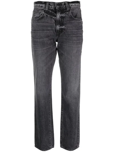 Slvrlake Tyler Mid-rise Slim-fit Jeans In Black