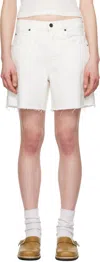 Slvrlake Sienna High Waist Cutoff Denim Shorts In White