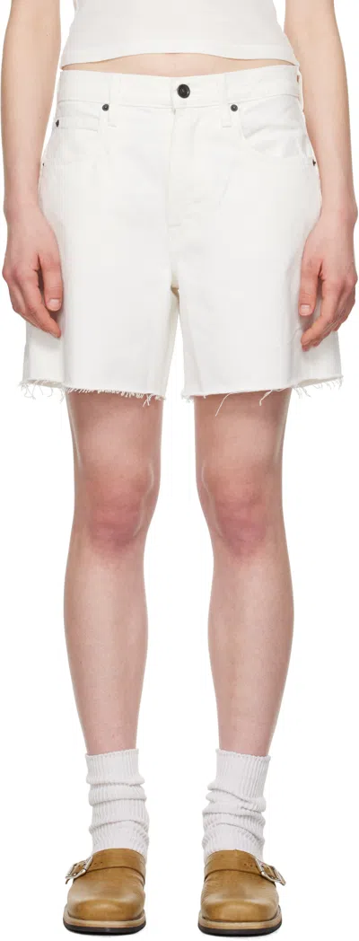 SLVRLAKE WHITE SIENNA DENIM SHORTS