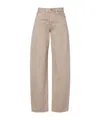 Slvrlake Wide-leg Denim Trousers In Brown