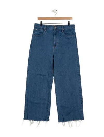 Pre-owned Slvrlake Wide Leg Pants In Blue