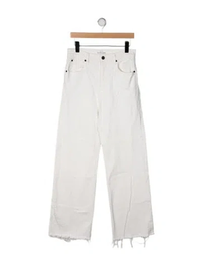 Pre-owned Slvrlake Wide Leg Pants In White