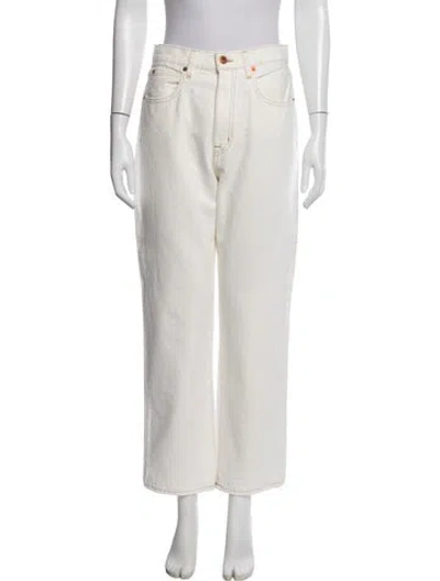 Pre-owned Slvrlake Wide Leg Pants In White