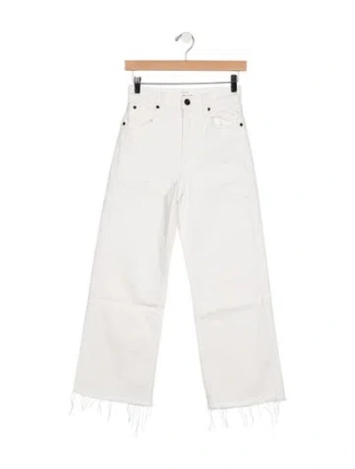 Pre-owned Slvrlake Wide Leg Pants In White