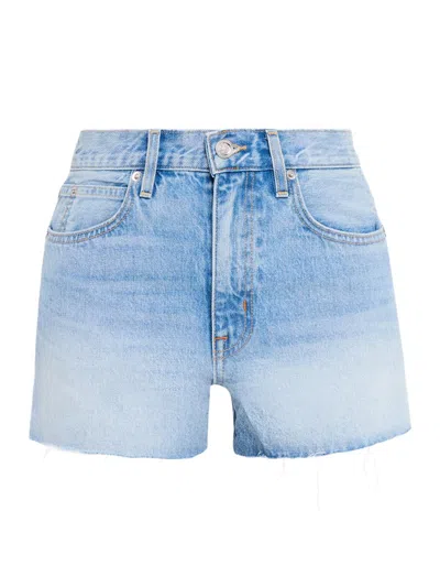 Slvrlake Women's Farrah Denim Mid-rise Cut-off Shorts In Blue