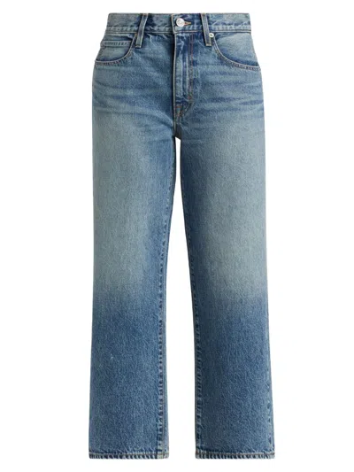 Slvrlake Hunter Relaxed Wide Ankle Jeans In Blue
