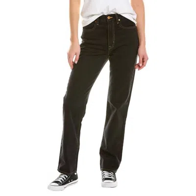 Slvrlake Women's London Straight Jean In Night Flight In Black