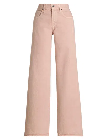 Slvrlake Women's Mica Wide-leg Jeans In Pink