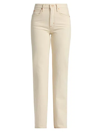 Slvrlake Women's Pheonix Relaxed Straight-leg Jeans In Neutral