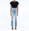 Slvrlake Women's Virginia Slim High Rise Alabama Shake In Blue In Blue