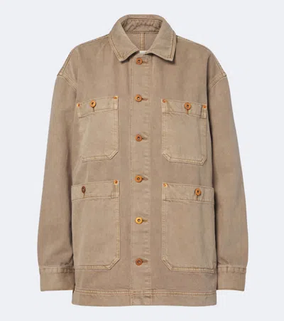 Slvrlake Worker Denim Jacket In Brown