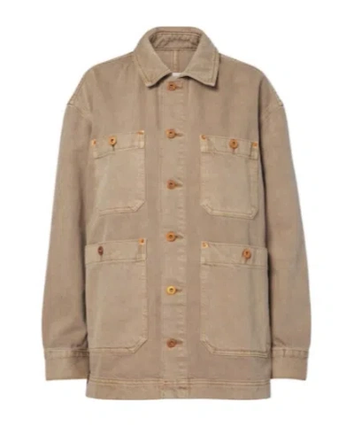 Slvrlake Worker Denim Jacket In Animal Print