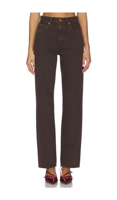 Slvrlake X Revolve London Straight Jeans In Brown