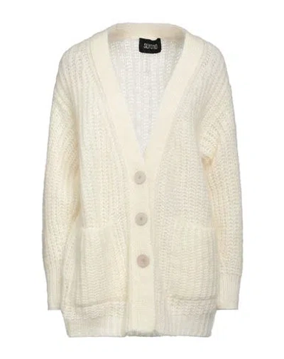 Sly010 Woman Cardigan Off White Size 10 Mohair Wool, Polyamide, Wool