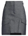 Sly010 Woman Denim Skirt Blue Size 10 Cotton, Wool, Elastane In Blue