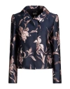 Sly010 Woman Jacket Navy Size 8 Polyester, Polyamide, Metallic Polyester In Blue