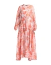 SLY010 SLY010 WOMAN MAXI DRESS CORAL SIZE 10 RAMIE