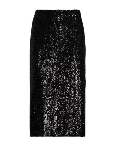 Sly010 Woman Midi Skirt Black Size 12 Polyamide, Elastane