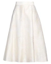 Sly010 Woman Midi Skirt Cream Size 8 Polyacrylic, Silk, Polyamide In White