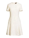 Sly010 Woman Mini Dress Ivory Size 8 Wool, Synthetic Fibers, Recycled Polyester, Cotton, Metallic Po In Neutral