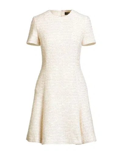 Sly010 Woman Mini Dress Ivory Size 8 Wool, Synthetic Fibers, Recycled Polyester, Cotton, Metallic Po In Neutral