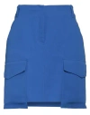 Sly010 Woman Mini Skirt Bright Blue Size 10 Polyester