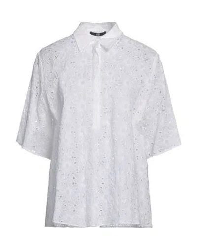 Sly010 Woman Shirt White Size 10 Polyester, Metallic Polyester, Polyacrylic