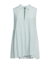 Sly010 Woman Top Sky Blue Size 10 Viscose, Silk In Blue