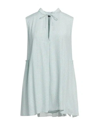 Sly010 Woman Top Sky Blue Size 10 Viscose, Silk