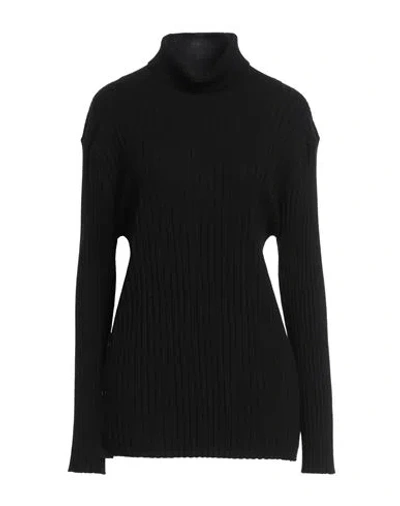 Sly010 Woman Turtleneck Black Size 10 Merino Wool
