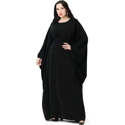 Smak Parlour 1970s Batwing Caftan In Black