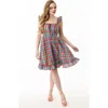 Smak Parlour Corset Lace Fit & Flare Dress In Multi