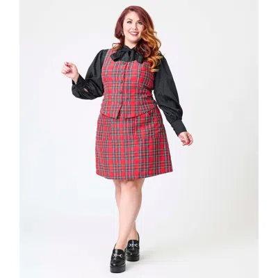 Smak Parlour Plus Size A-line Mini Skirt In Brown