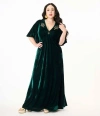Smak Parlour Plus Size Cut Out Knit Maxi Dress In Green
