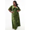 Smak Parlour Plus Size Cut Out Knit Maxi Dress In Olive Green