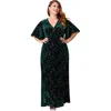 Smak Parlour Plus Size Knit Maxi Dress In Green