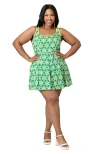 Smak Parlour Plus Size Pleated Skirted Romper