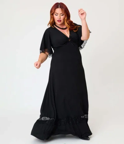 Smak Parlour Plus Size Stevie Maxi Dress In Black