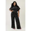 Smak Parlour Plus Size Wide Leg Jumpsuit In Black