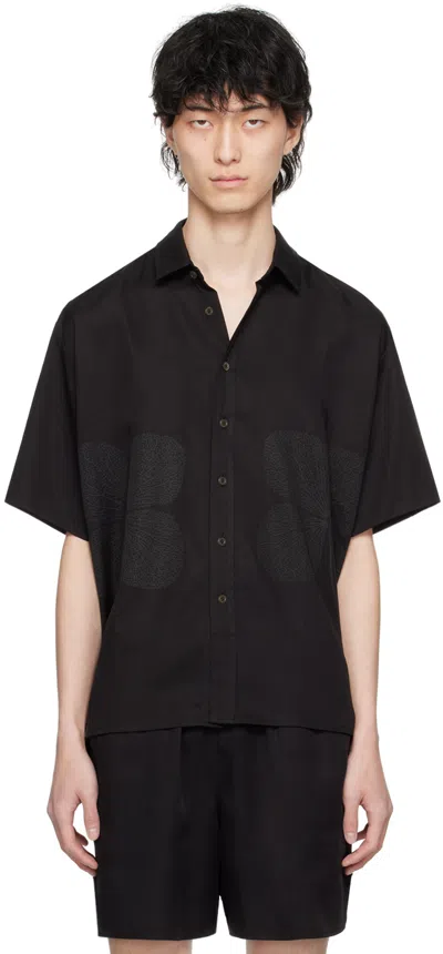 Small Talk Studio Black Printed Shirt