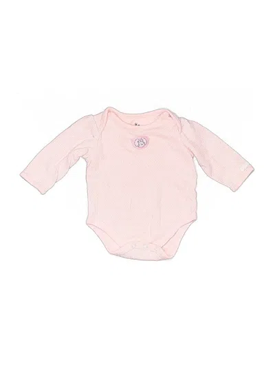 Pre-owned Small Wonders Babies' Long Sleeve Onesie In Pink
