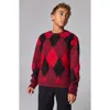 Smallsaints By Allsaints Kids' Argyle Sweater In Red