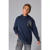 Smallsaints By Allsaints Kids' Beast Cotton Graphic Hoodie In Blue