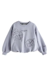 Smallsaints By Allsaints Kids' Bubble Hem Sweatshirt In Pink