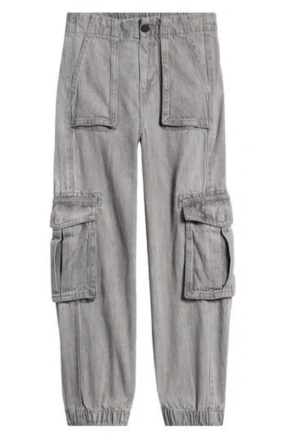 Smallsaints By Allsaints Kids' Denim Cargo Joggers In Gray